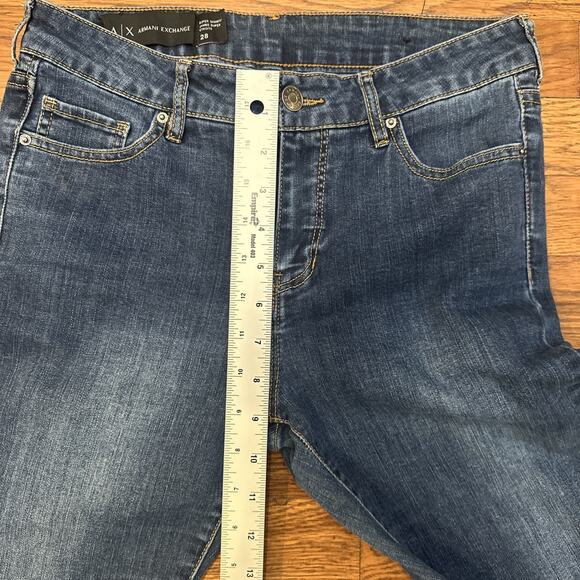 Armani Exchange Jeans Womens Blue 28 Super Skinny Excellent Condition Stretch - Picture 7 of 12